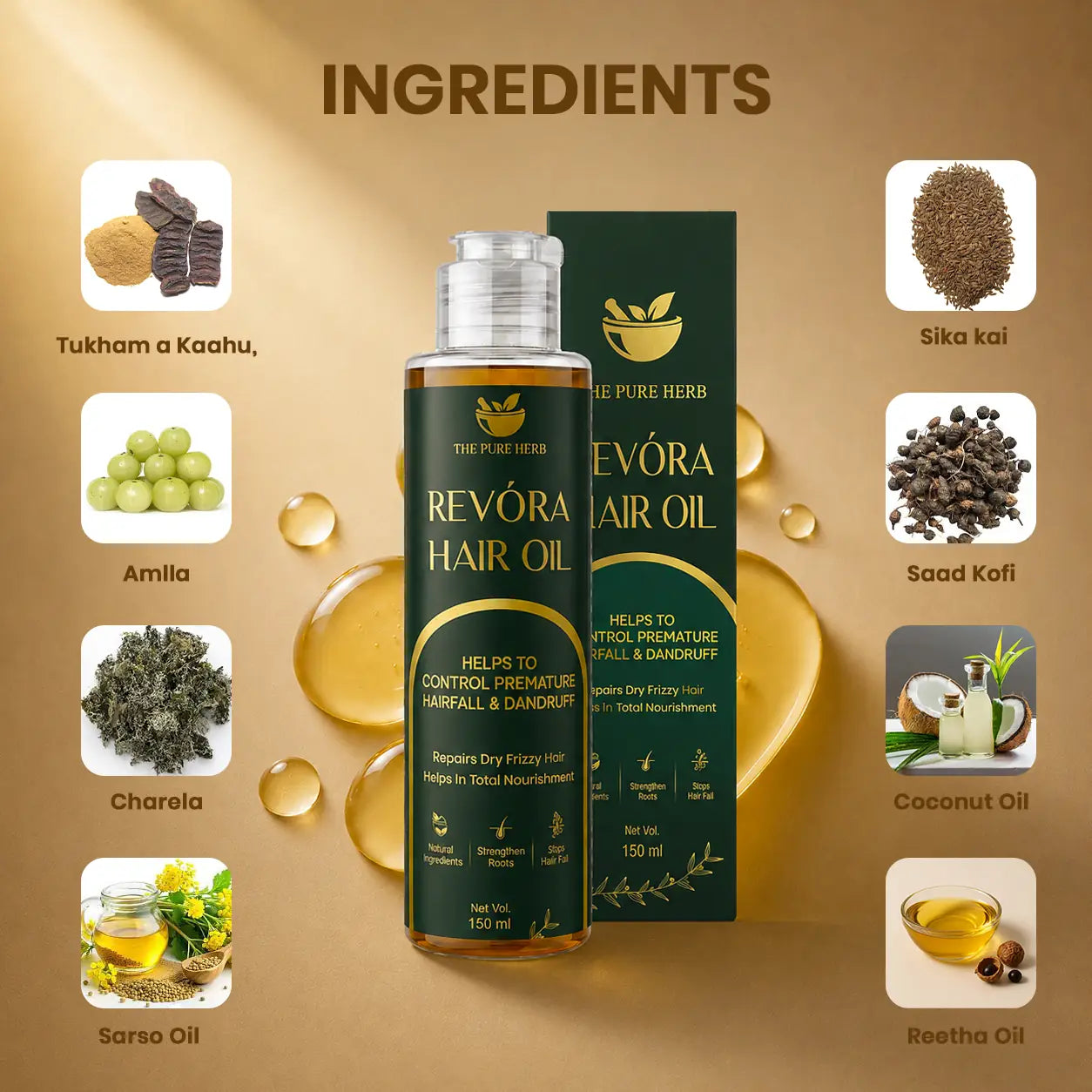 Revora Hair Repair Oil - Pack Of 4